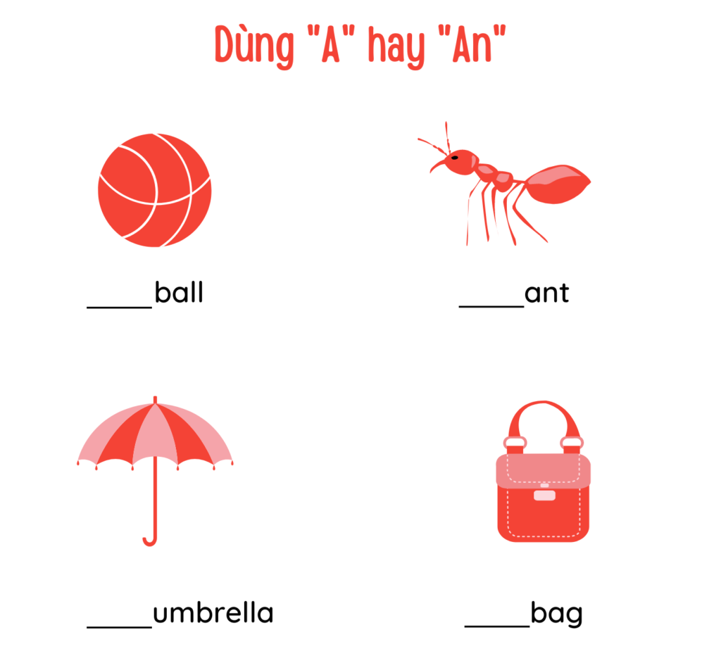 Khi nào ta nên dùng a và an?