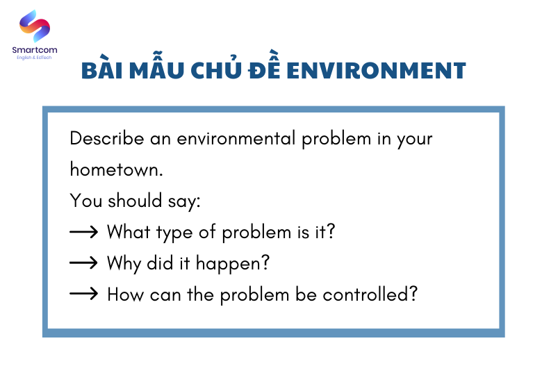 Bài mẫu chủ đề Environment Bài mẫu chủ đề Environment