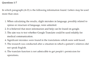 Bài 1 Matching information