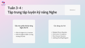 Tuần 3-4 trong lộ trình luyện IELTS 7.0: Tập trung tập luyện kỹ năng Nghe
