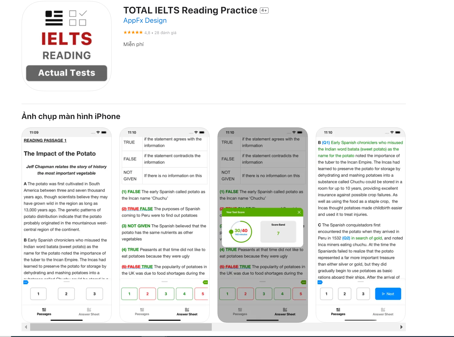 App luyện IELTS