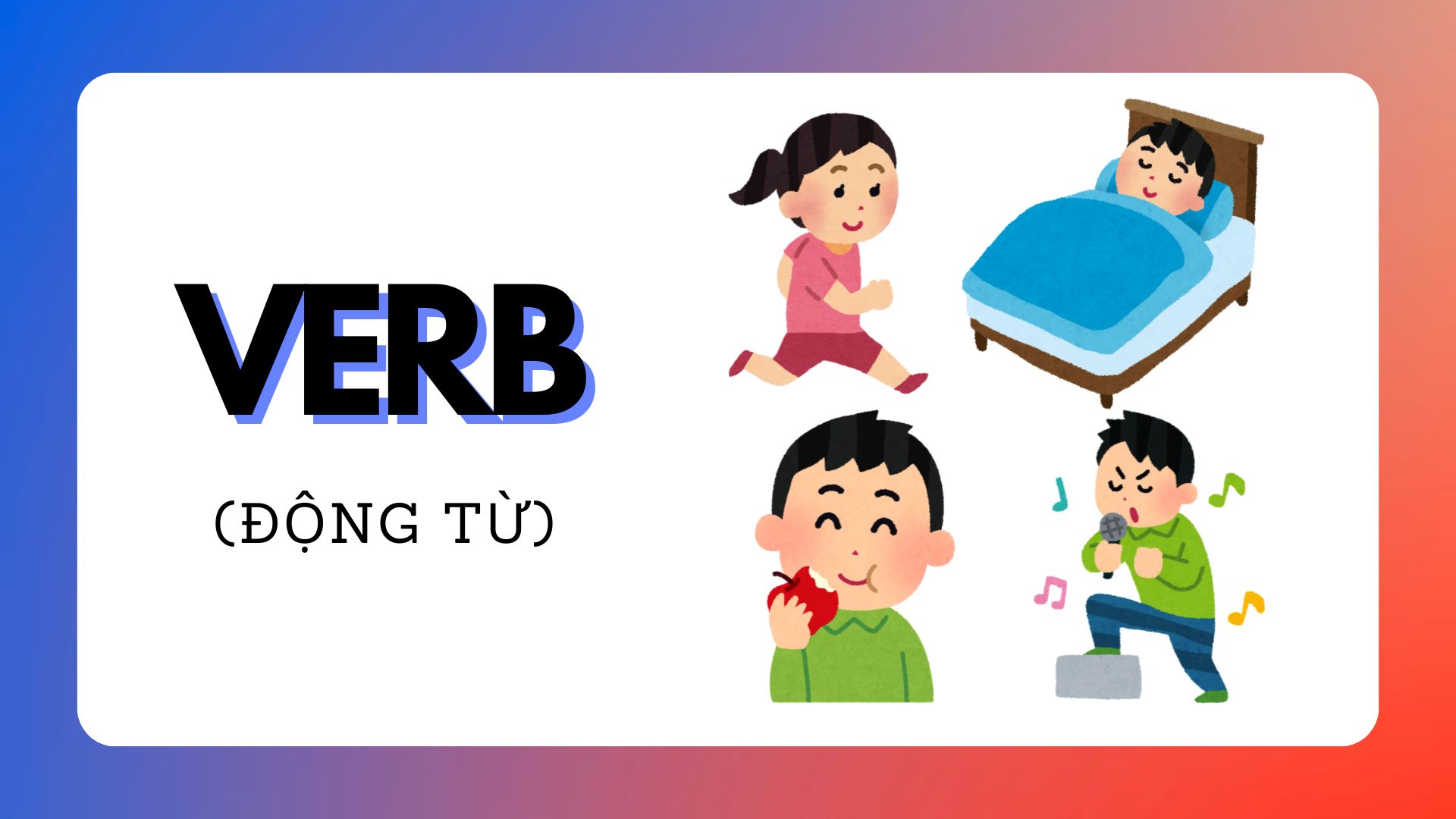 Kiến thức về động từ (Verb) trong KKl99kllink không chặn
