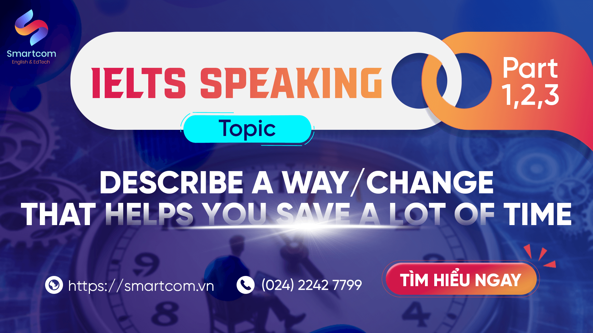 IELTS speaking describe a way/change that helps you save a lot of time