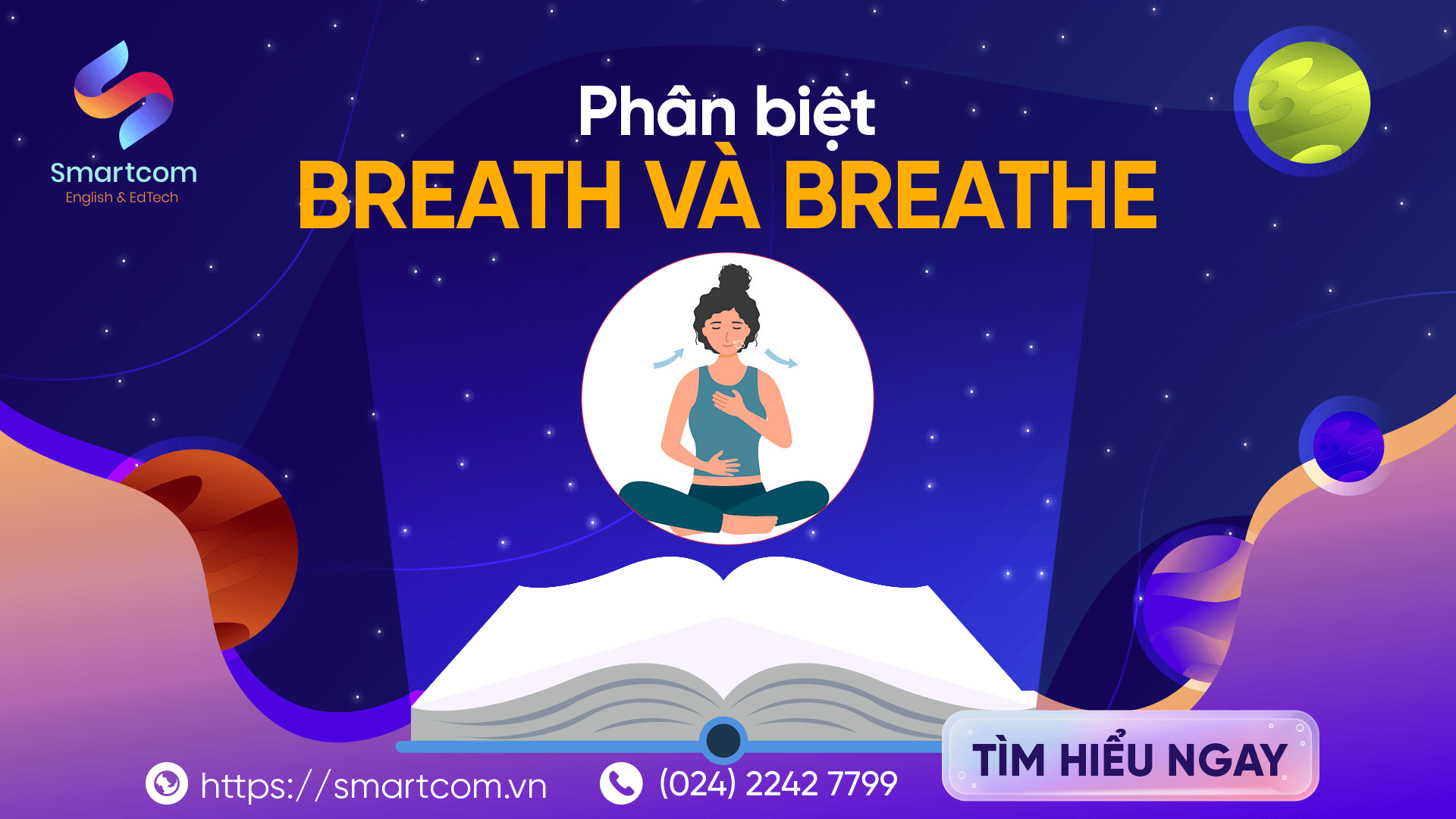 Phân biệt breath và breathe