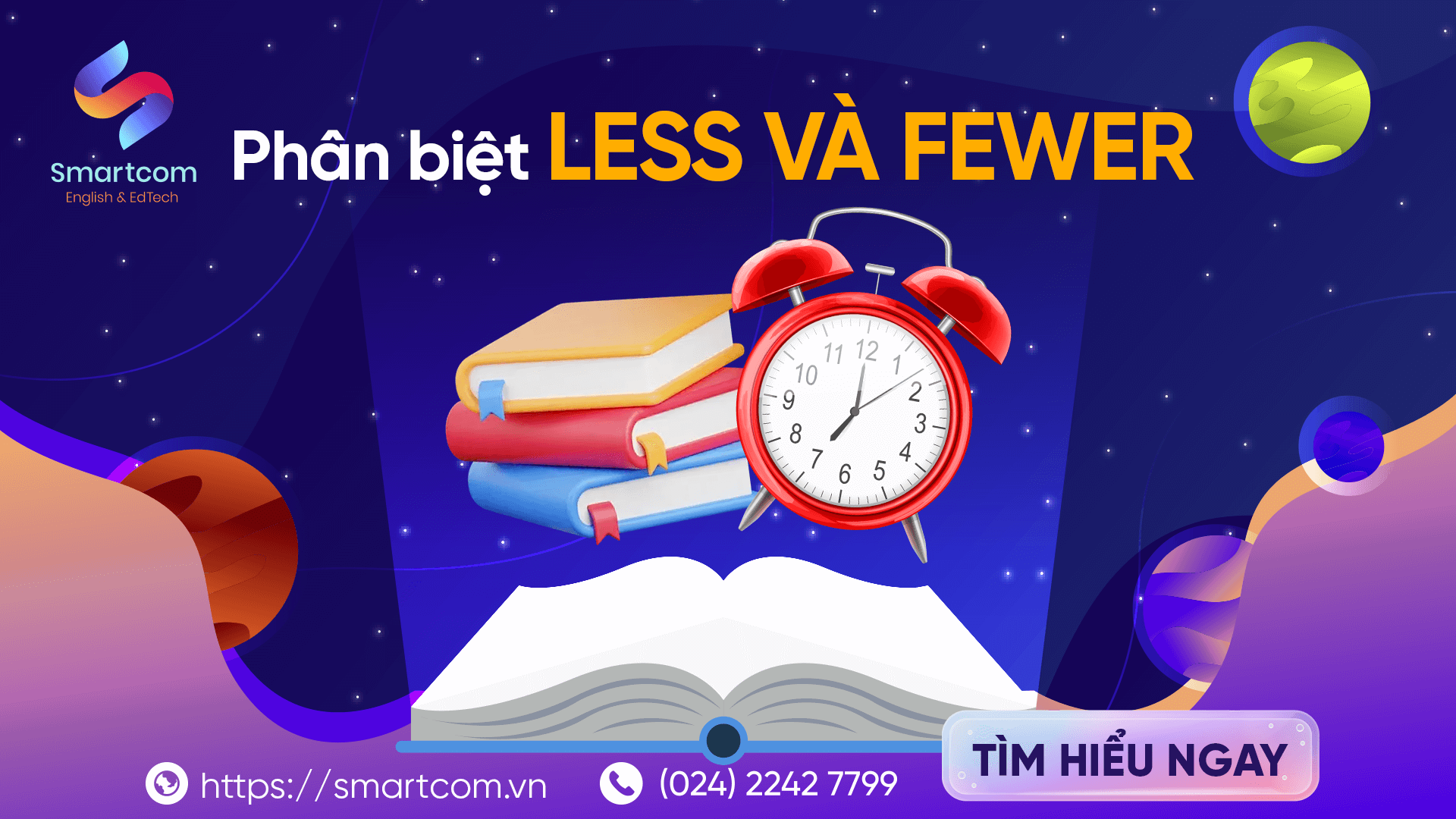 Phân biệt less và fewer