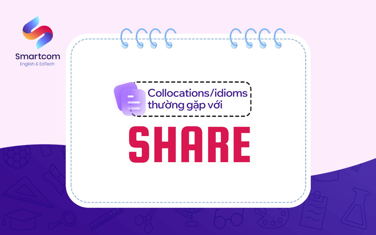 collocations thường gặp với share