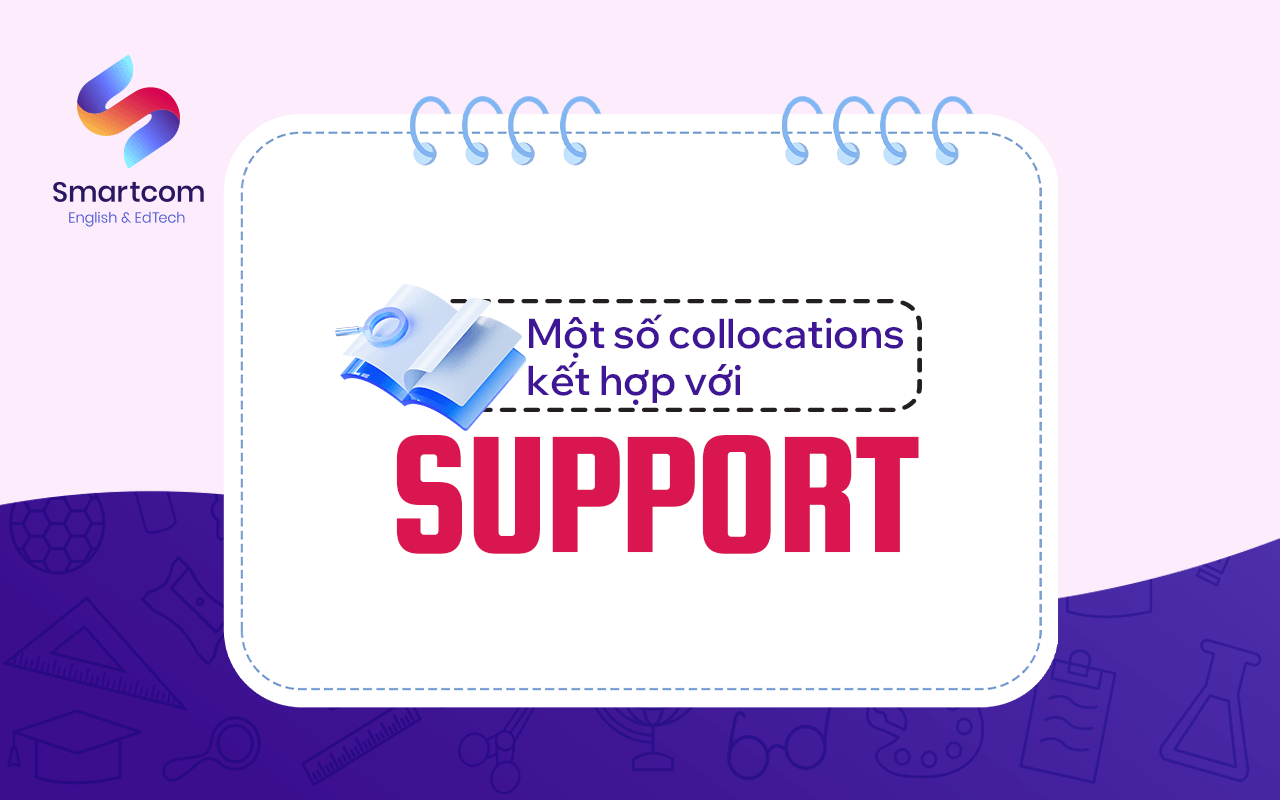 collocation đi với support