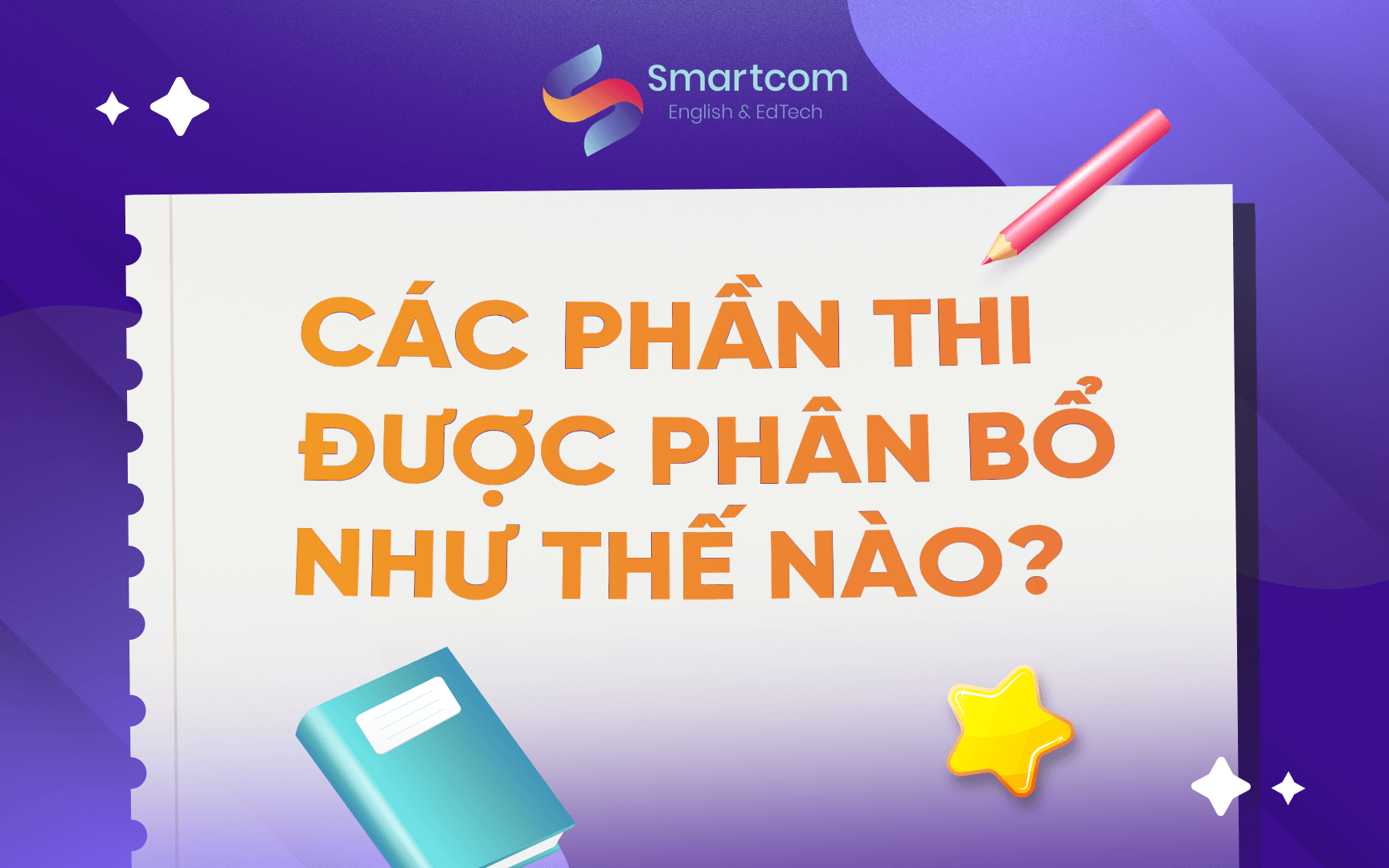 các phần thi được phân bổ như thế nào