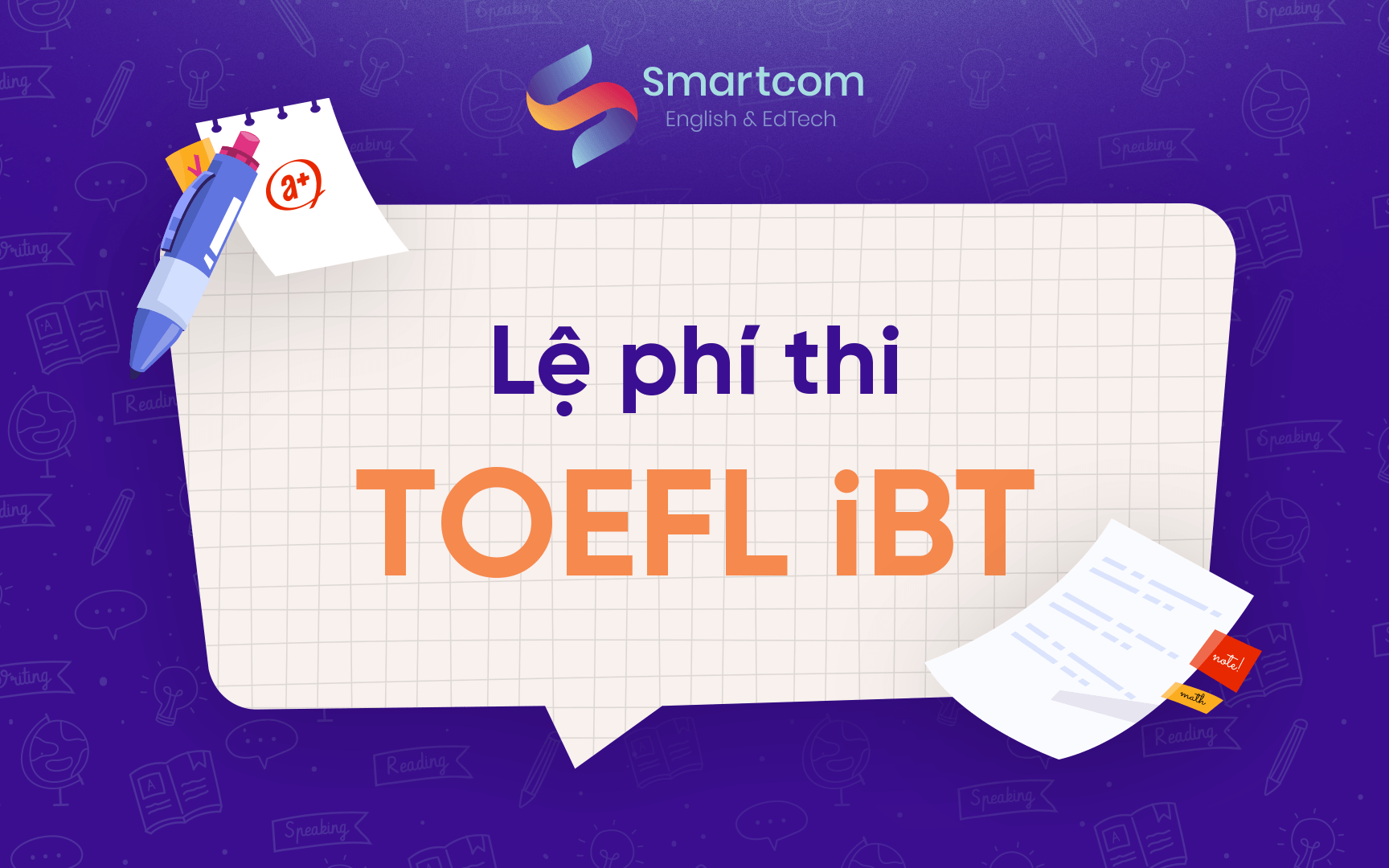 lệ phí thi toefl ibt lệ phí thi toefl ibt