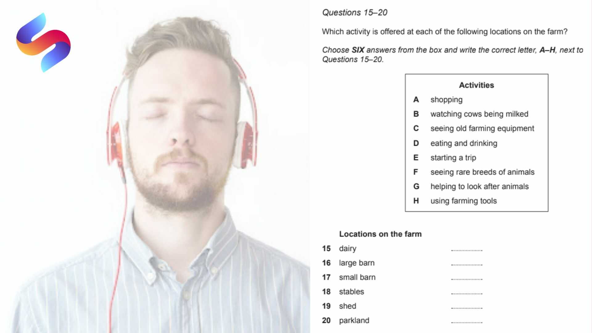 ielts-listening-matching