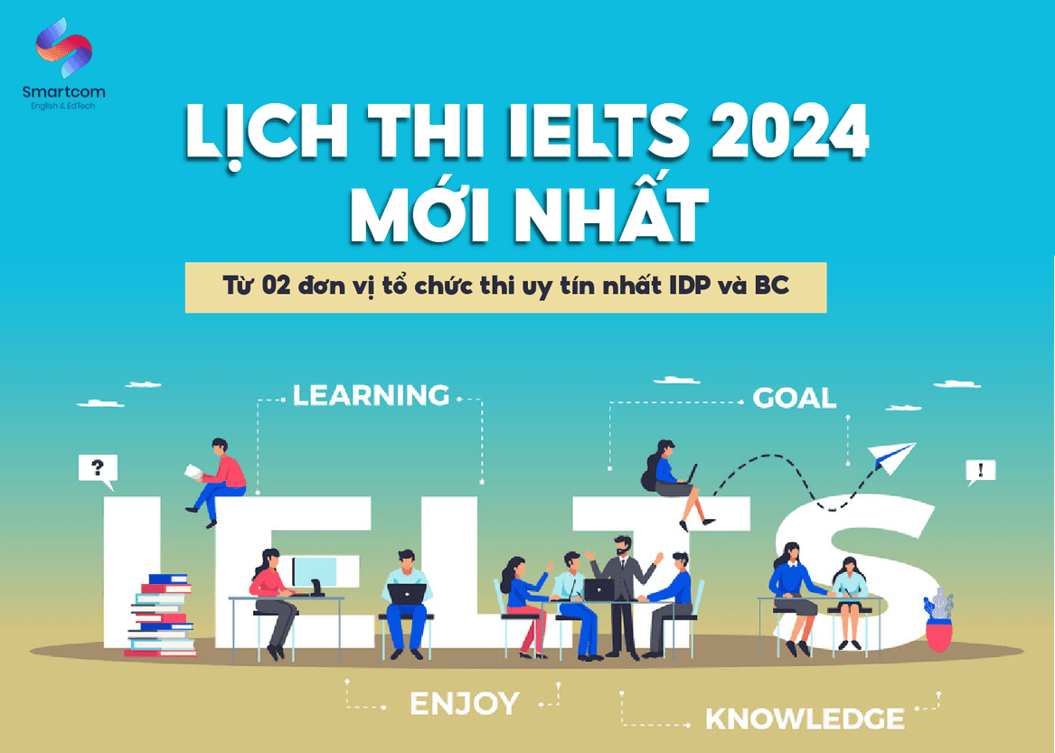 lịch thi IELTS 2024 mới nhất của IDP và BC