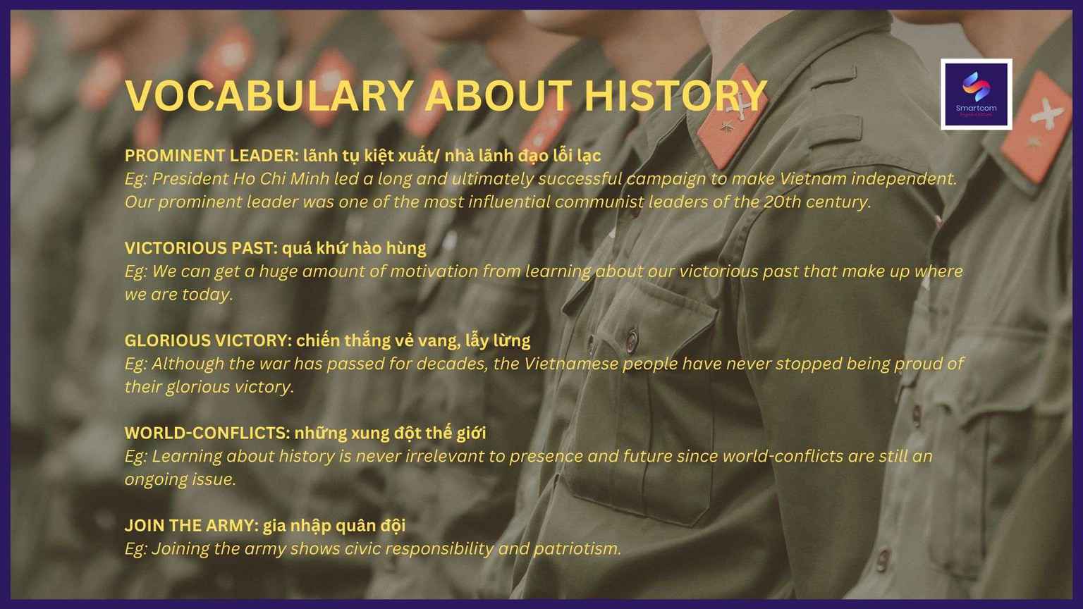 vocabulary about history 