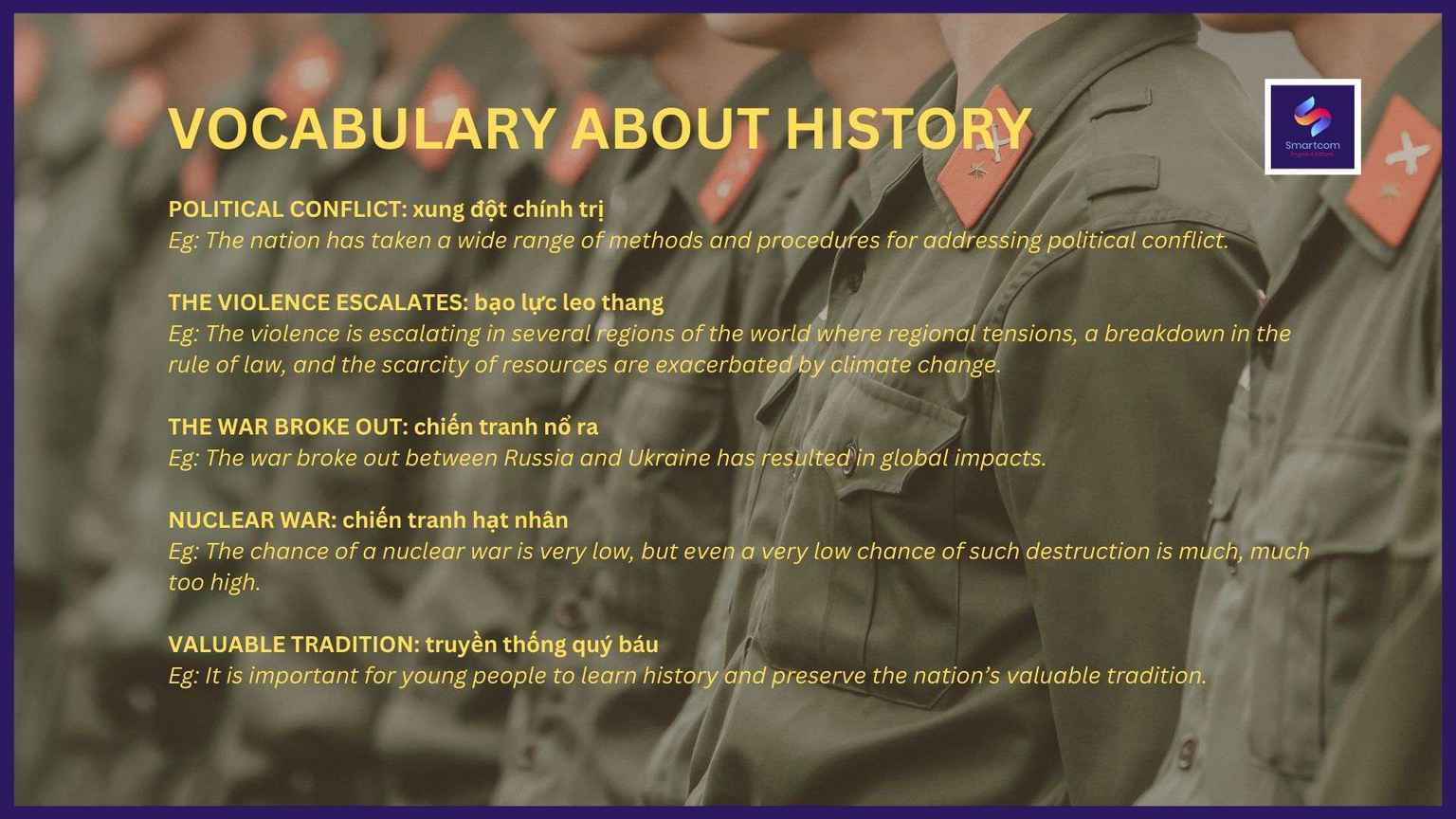 vocabulary about history 