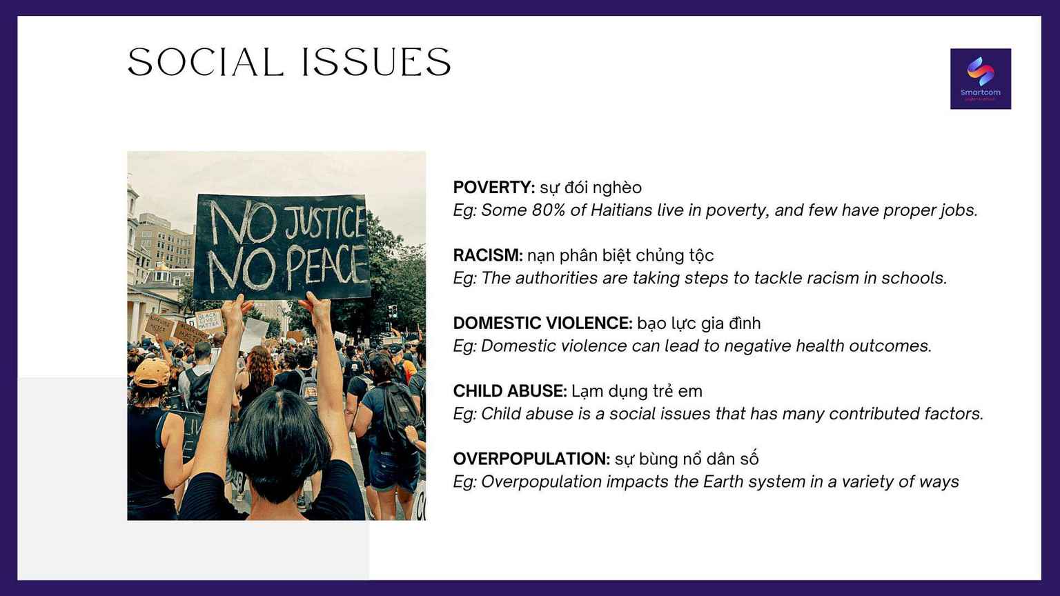 Từ vựng siêu cấp IELTS chủ đề SOCIAL ISSUES