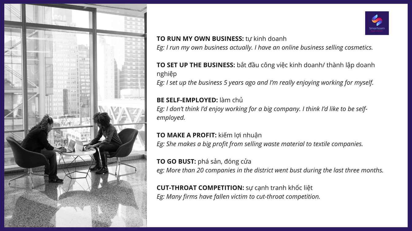 Từ vựng IELTS SPEAKING chủ đề BUSINESS