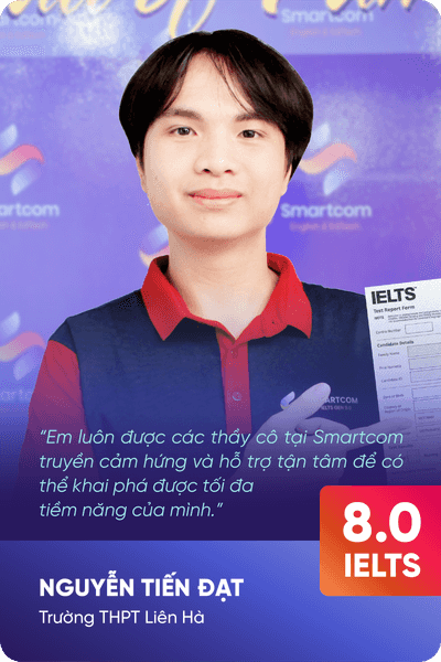 Nguyễn Tiến Đạt 8.0 IELTS